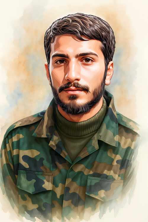 نقاشی شهید مصطفی صدرزاده